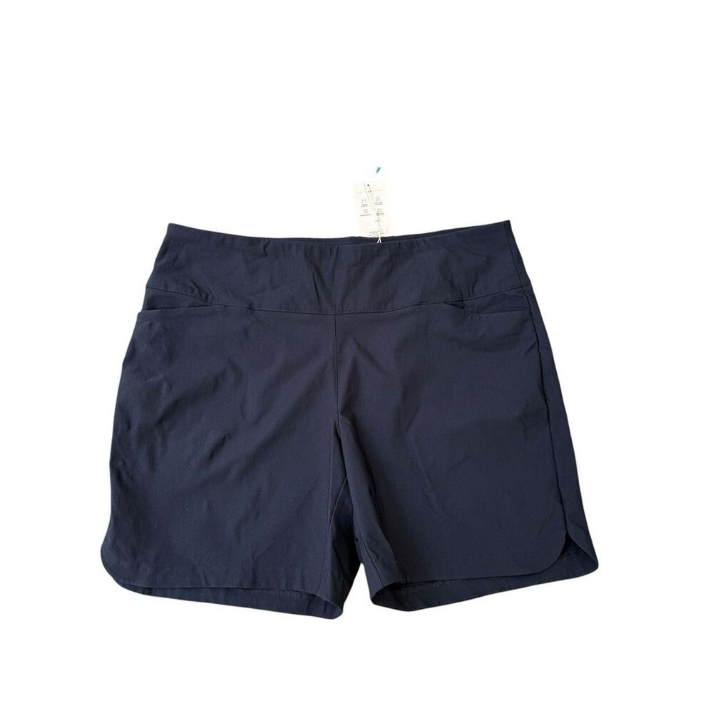 Lady Hagen Shorts Women's Size L 7” Tummy Control Golf navy blue Wicking NWT - Picture 1 of 7